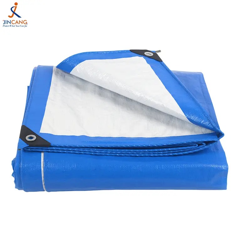 ຂະຫນາດ 160g ສີຟ້າສີຂາວ pen tarpaulin