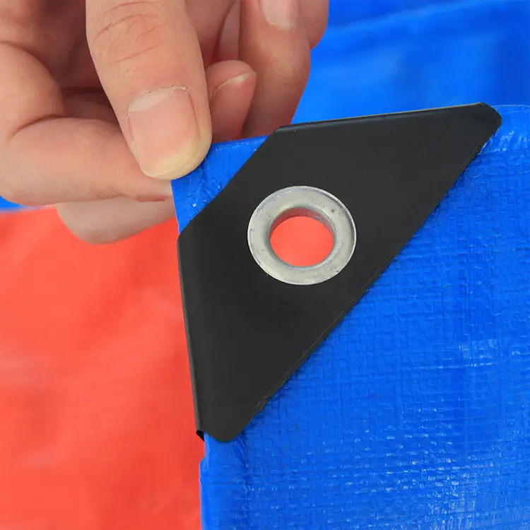 180g ສີຟ້າສີສົ້ມ PE Tarpaulin