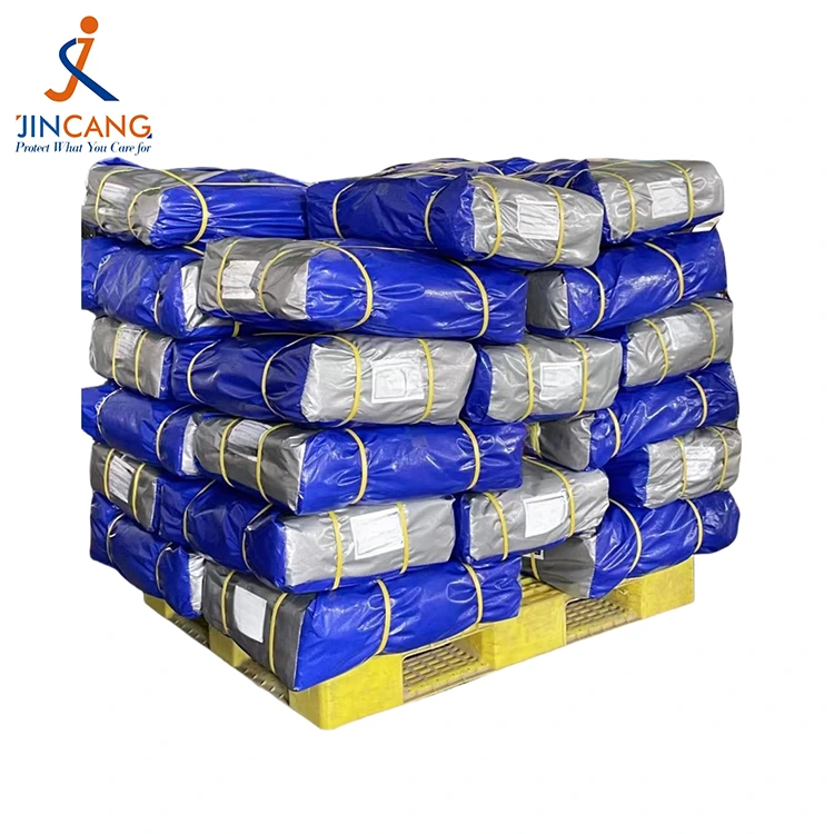 180g ສີຟ້າເຂັ້ມ PE Tarpaulin